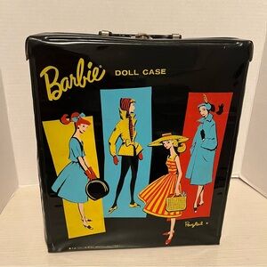 Vintage 60s Barbie Doll Case with Fashion Illustrations
